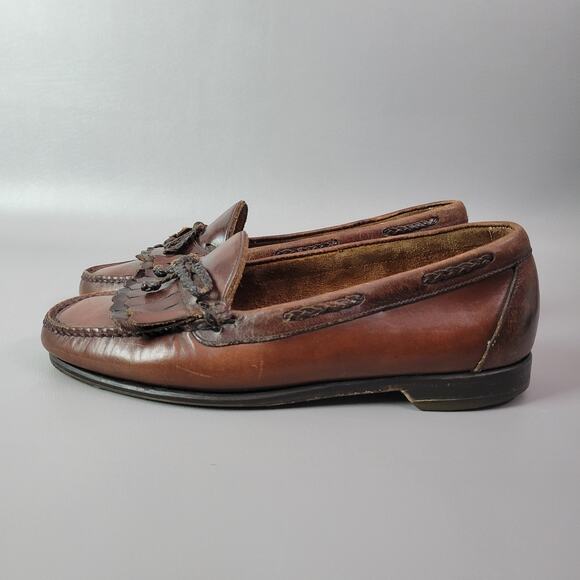 Johnston & Murphy Aragon II Kiltie Tassel Loafers Brown Mens Size 8.5 EEE - Picture 3 of 16